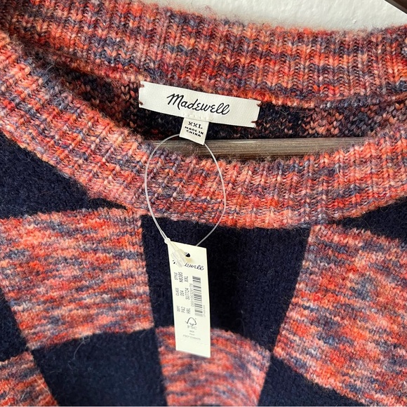 Madewell Space-Dye Checkered Pullover Sweater - Picture 11 of 11